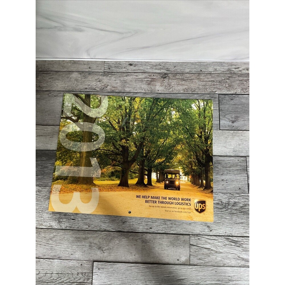 2013 UPS United Parcel Service Wall Calendar Scenic World Images~Collectible